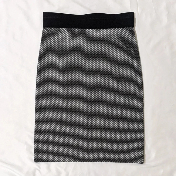 BCBGMaxAzria Pencil Skirt, Color Black/White Size XS - Picture 1 of 12